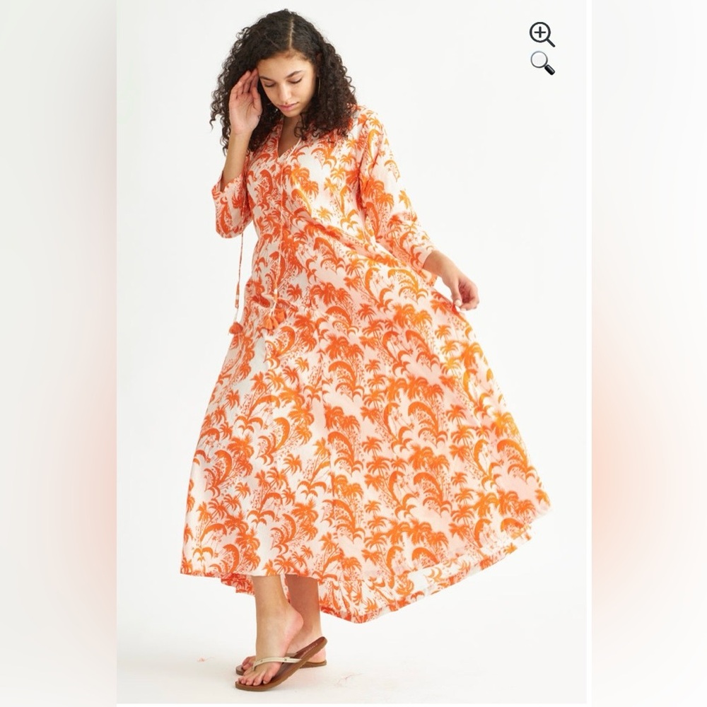 Palms Kaftan  –  Blue